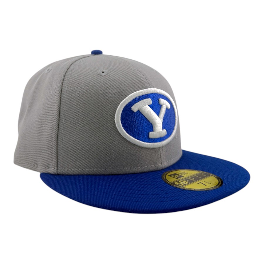 BYU Cougars Gray and Royal Blue with UV NCAA New Era 59FIFTY Fitted Hat