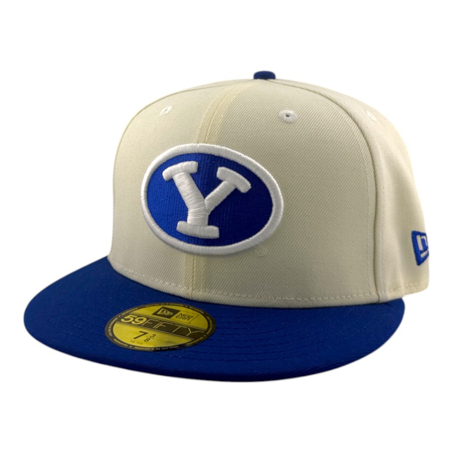 BYU Cougars Chrome and Royal Blue with Gray UV NCAA New Era 59FIFTY Fitted Hat