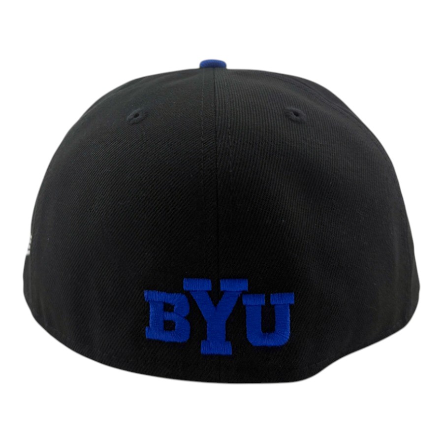 BYU Cougars Black with Gray UV NCAA New Era 59FIFTY Fitted Hat