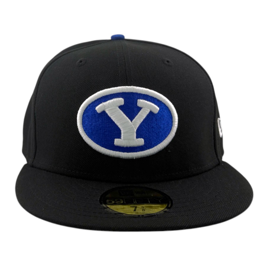 BYU Cougars Black with Gray UV NCAA New Era 59FIFTY Fitted Hat