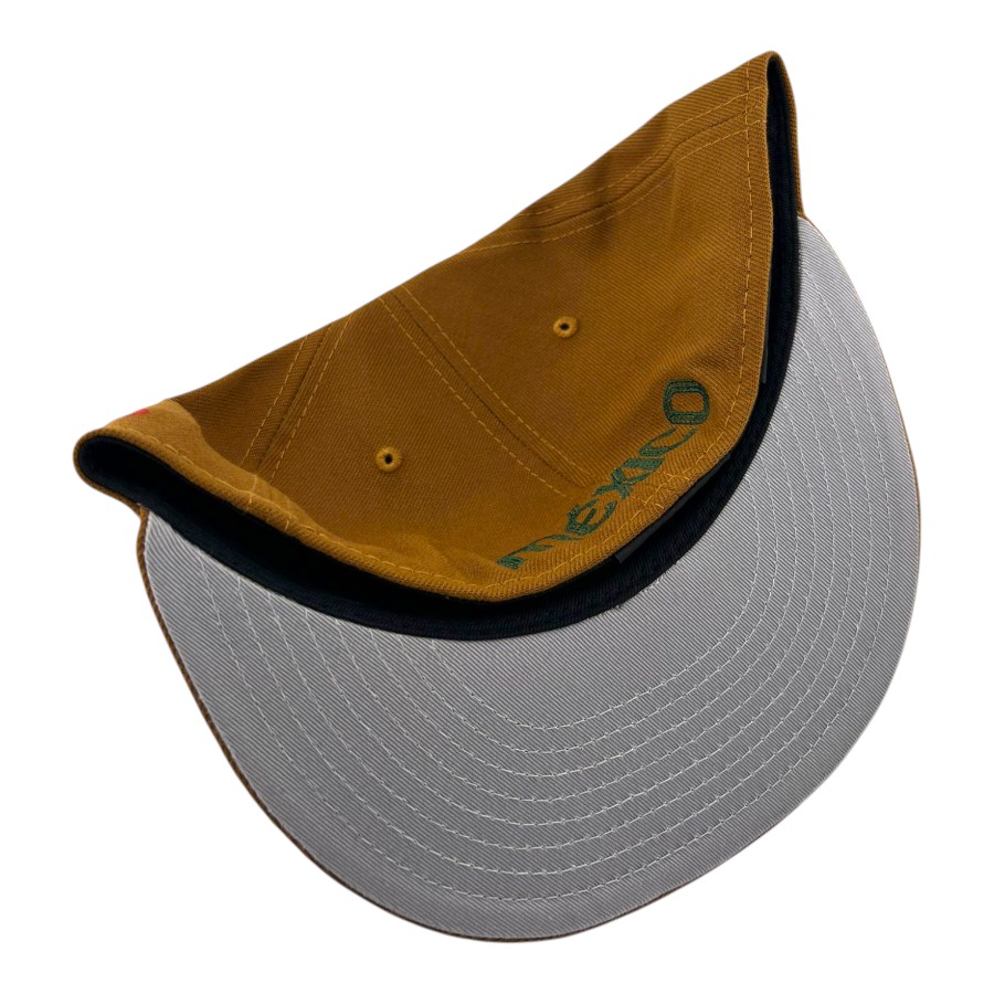 Mexico Toasted Peanut "M" Logo "Viva La Raza Collection" Grey UV New Era 59FIFTY Fitted Hat