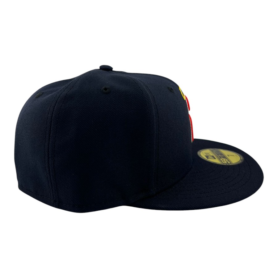 California Angels Navy Cooperstown Logo "Lowercase Collection" Grey UV New Era 59FIFTY Fitted Hat