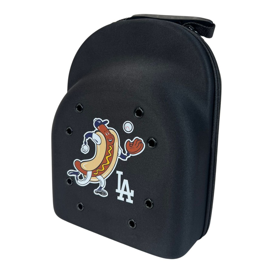 Los Angeles Dodgers Black "Dodger Dog" New Era Six Cap Carrier