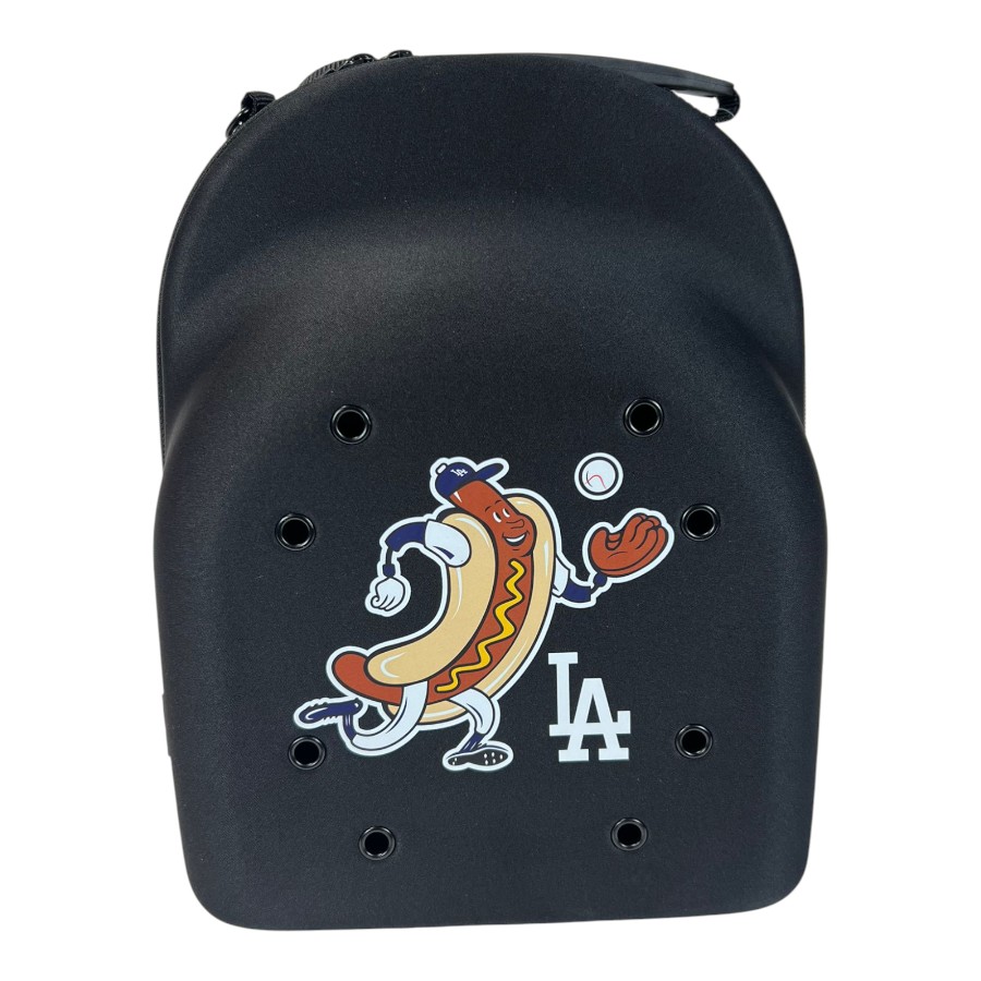 Los Angeles Dodgers Black "Dodger Dog" New Era Six Cap Carrier
