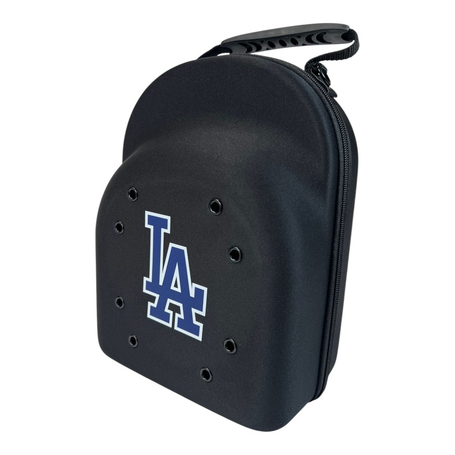 Los Angeles Dodgers Black with Royal LA Logo New Era Six Cap Carrier
