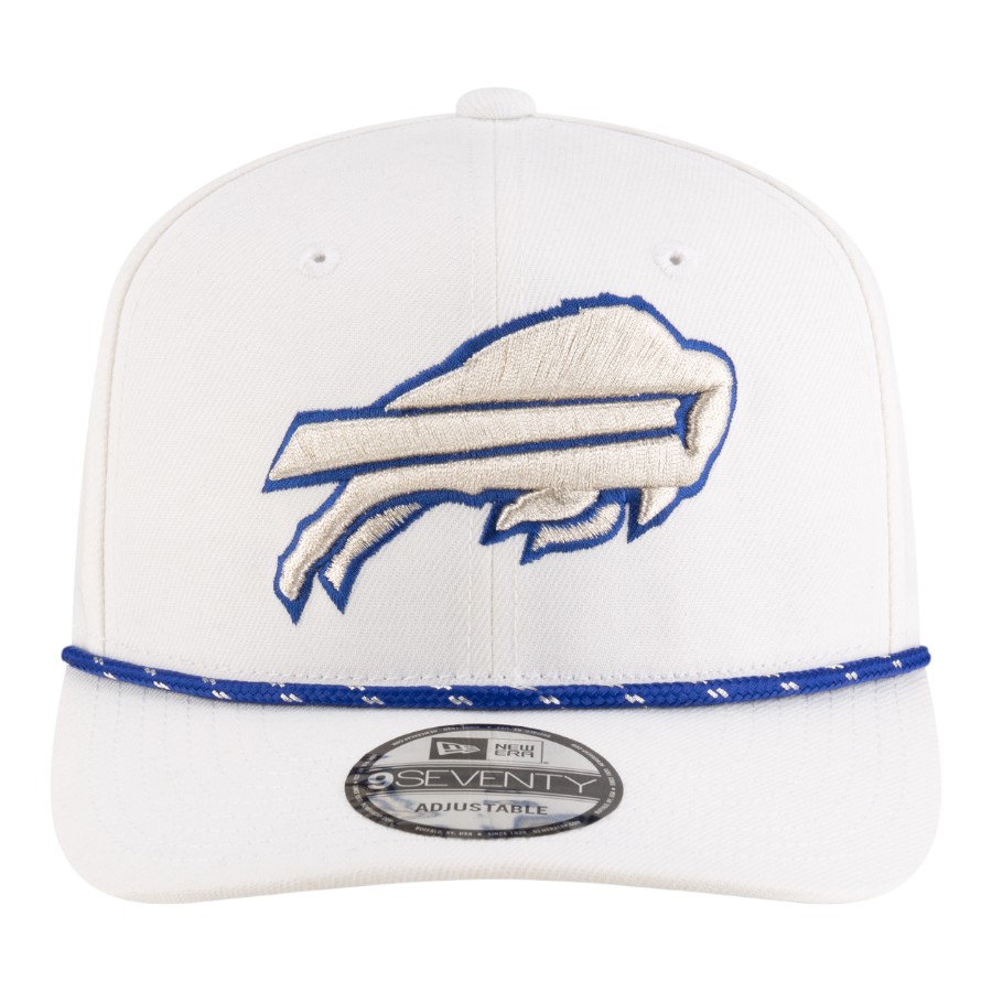 Buffalo Bills White 2025 Rivalries Collection Sideline Rope New Era 9SEVENTY Adjustable Hat