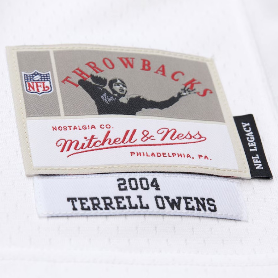 Philadelphia Eagles Terrell Owens White 2004 Mitchell & Ness Legacy NFL Jersey