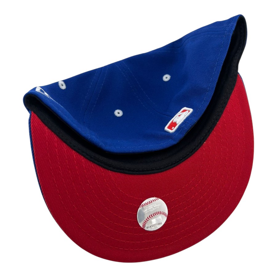 Kids Los Angeles Dodgers Royal Blue "Shoot For The Stands" 2024 WS Champs Patch Red UV Custom New Era 59FIFTY Fitted Hat