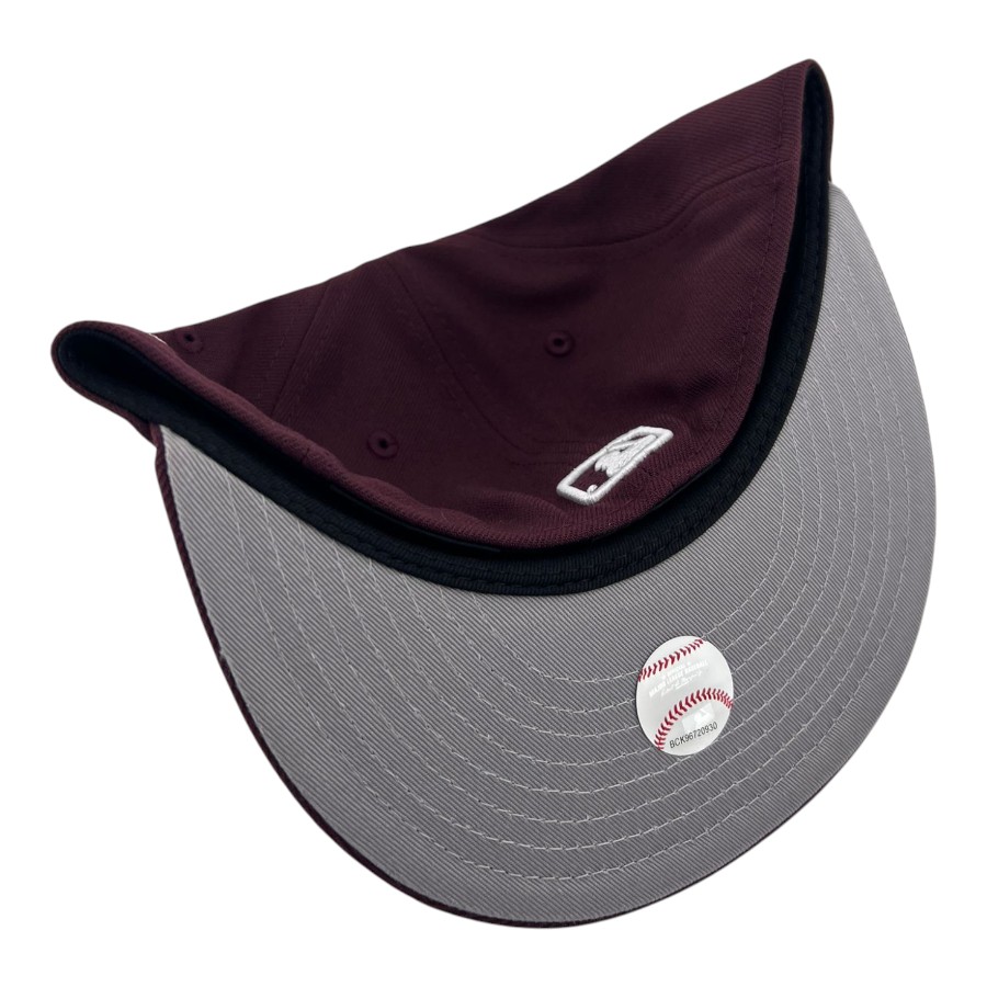 Kids Los Angeles Dodgers Maroon Basic Custom New Era 59FIFTY Fitted Hat