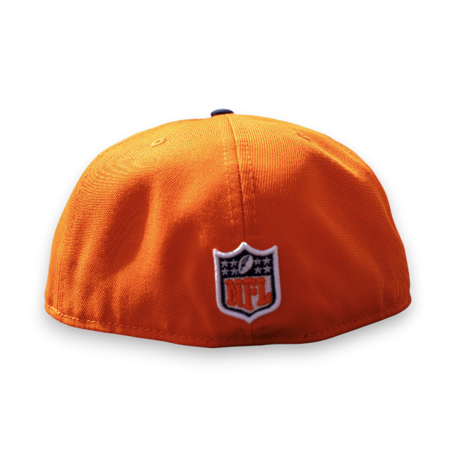 Denver Broncos Rush Orange Leon the Lab 50th SB Grey UV New Era 59FIFTY Fitted Hat