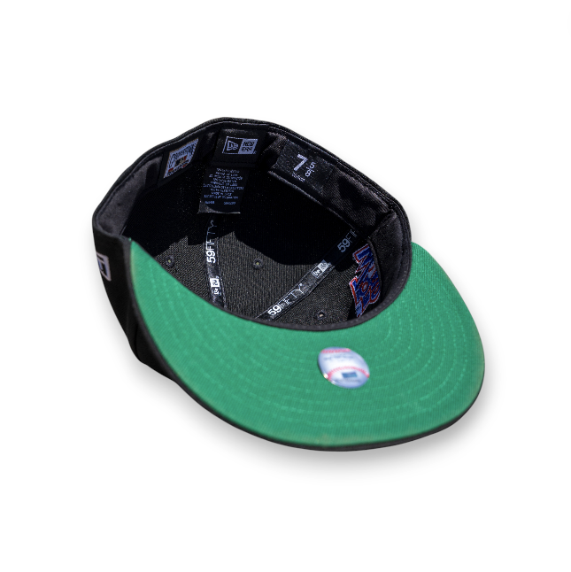 Los Angeles Dodgers Black Leon the Lab 1978 World Series Patch Green UV New Era 59FIFTY Fitted Hat