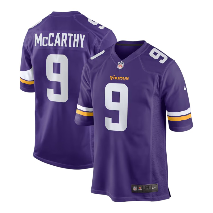 Minnesota Vikings J.J. McCarthy Nike Purple Game Player Jersey