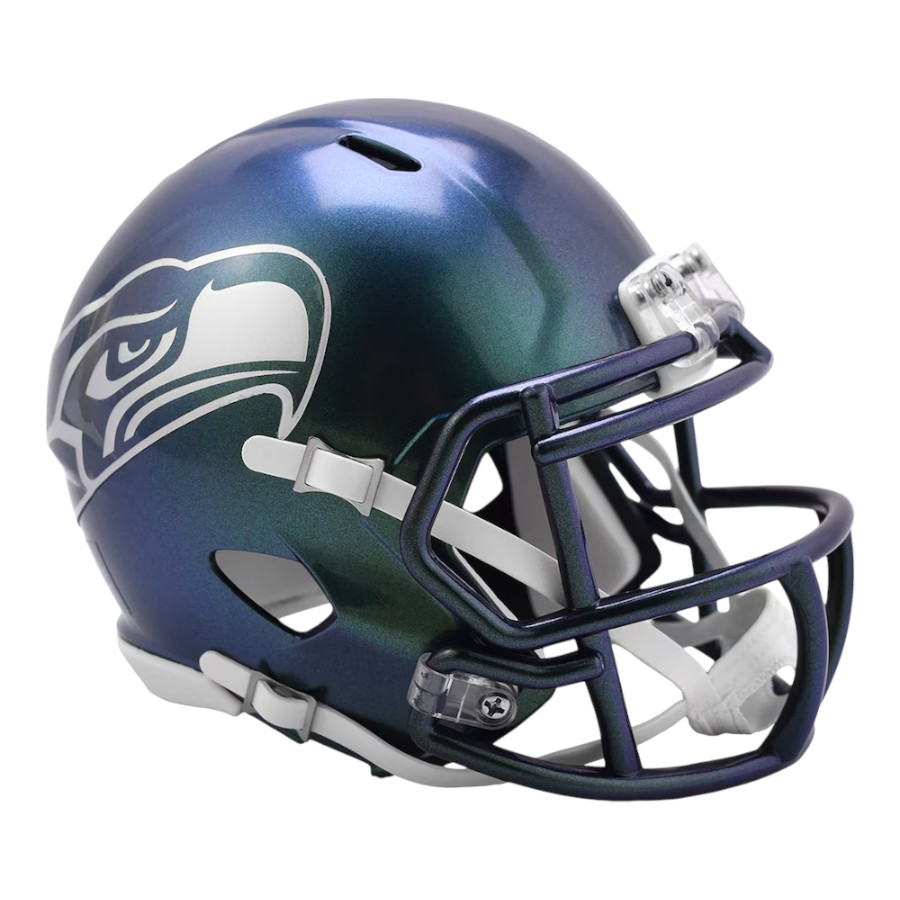 Seattle Seahawks Navy 2025 Rivalries Collection On-Field Alternate Riddell Speed Mini Helmet