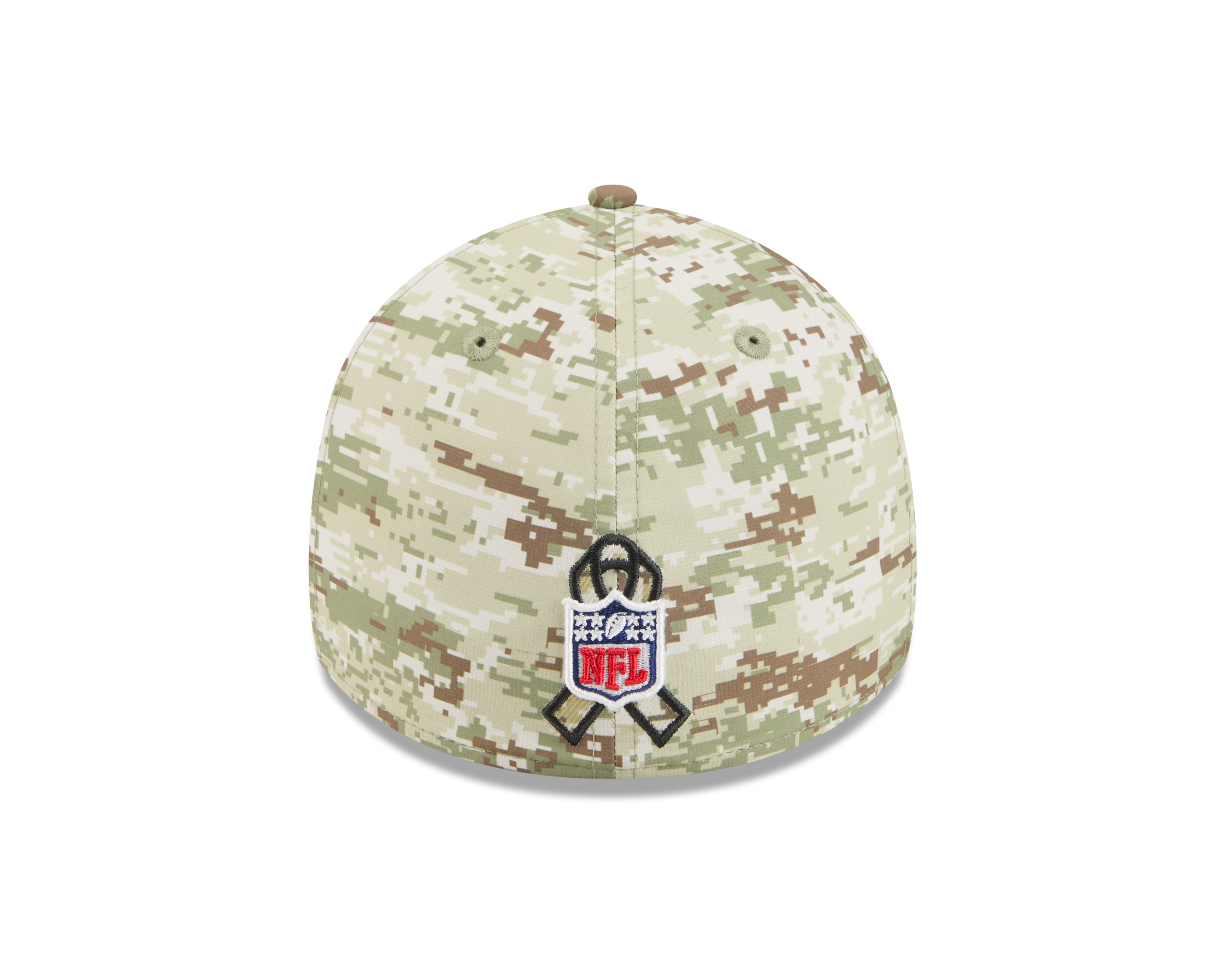Kansas City Chiefs Green Digi Camo 2025 NFL Salute to Service Collection New Era 39THIRTY Flex Hat