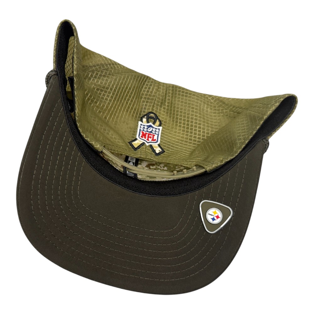 Pittsburgh Steelers Green 2025 NFL Salute to Service Collection New Era 9SEVENTY Adjustable Snapback Hat
