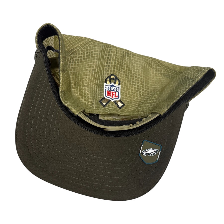 Philadelphia Eagles Green 2025 NFL Salute to Service Collection New Era 9SEVENTY Adjustable Snapback Hat