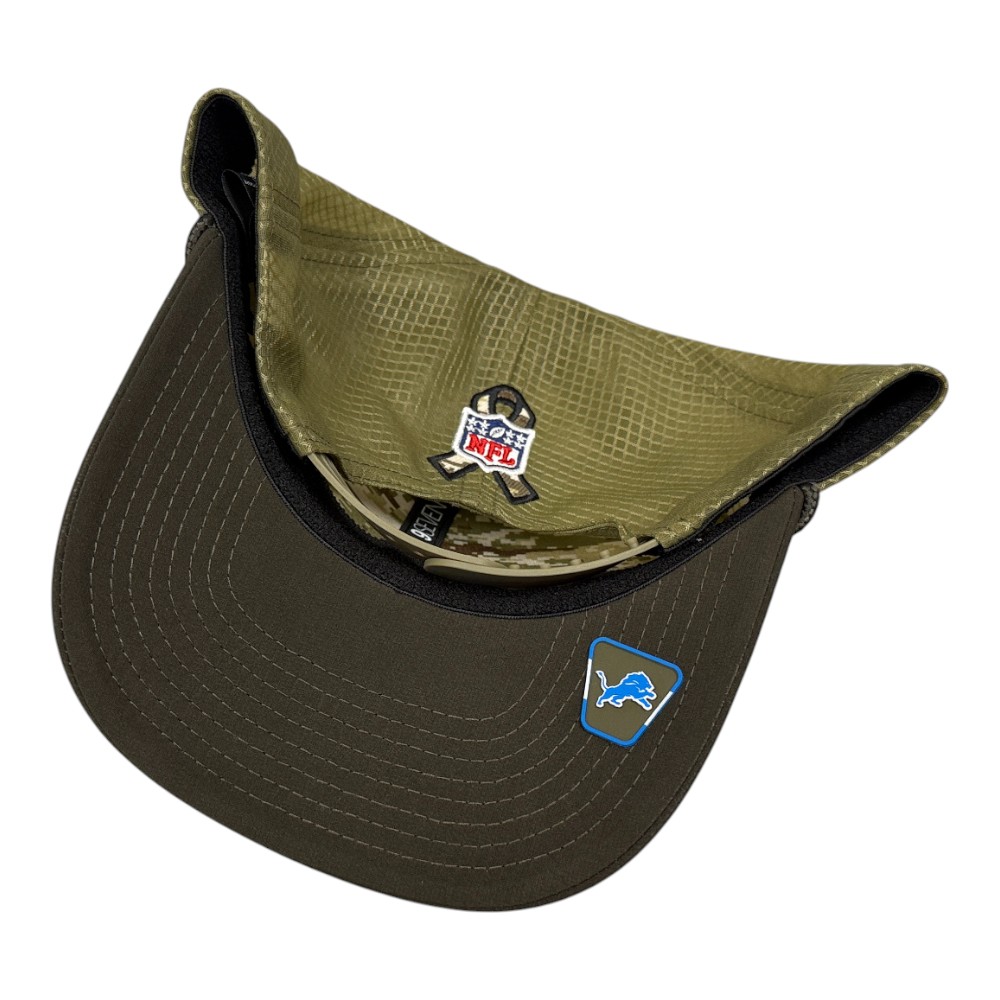 Detroit Lions Green 2025 NFL Salute to Service Collection New Era 9SEVENTY Adjustable Snapback Hat