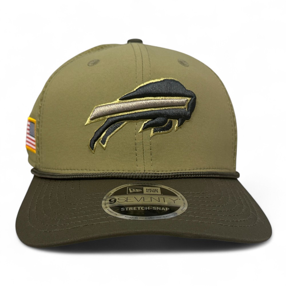 Buffalo Bills Green 2025 NFL Salute to Service Collection New Era 9SEVENTY Adjustable Snapback Hat