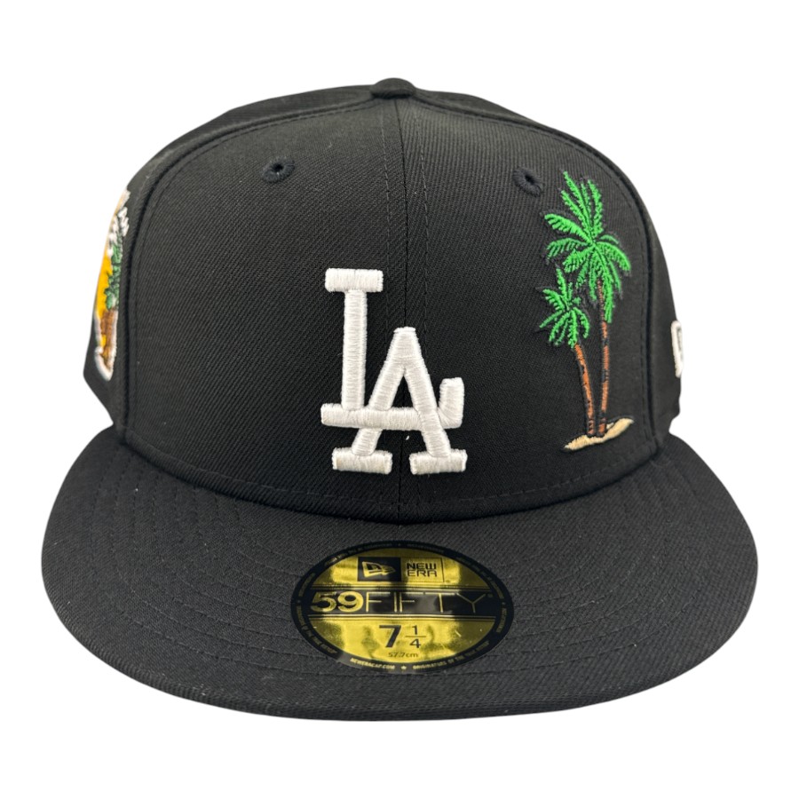 Los Angeles Dodgers Black Palm Tree Cali Patch Grey UV New Era
