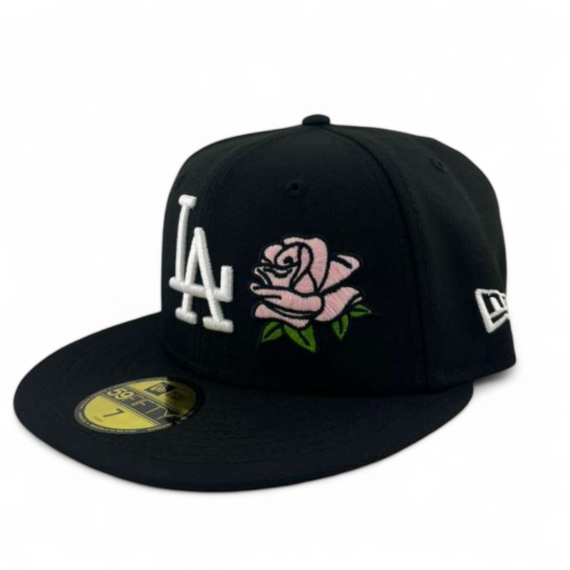 Los Angeles Dodgers Pink on Black "Frida" UV New Era 59FIFTY Fitted Hat