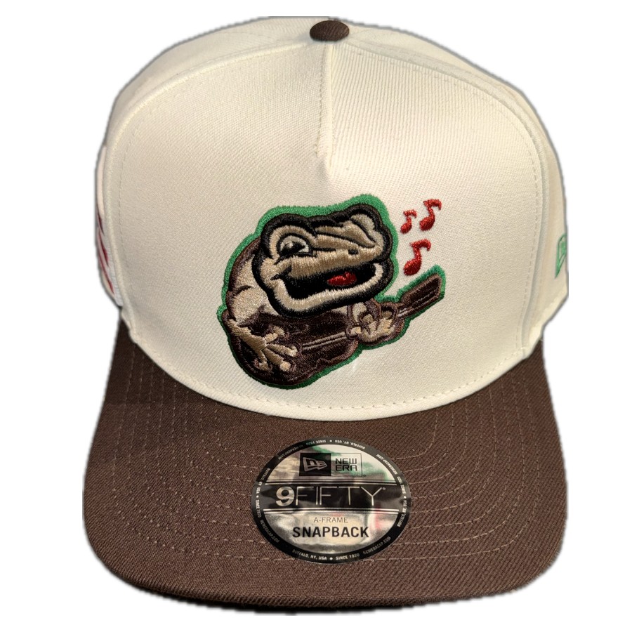 Lehigh Valley Coquis Chrome and Burnt Wood Puerto Rico Flag Patch New Era 9FIFTY A-Frame Snapback Hat