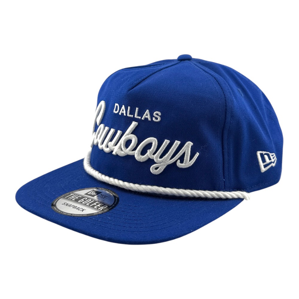 Dallas Cowboys Royal Blue "The Golfer" New Era Rope Snapback Hat