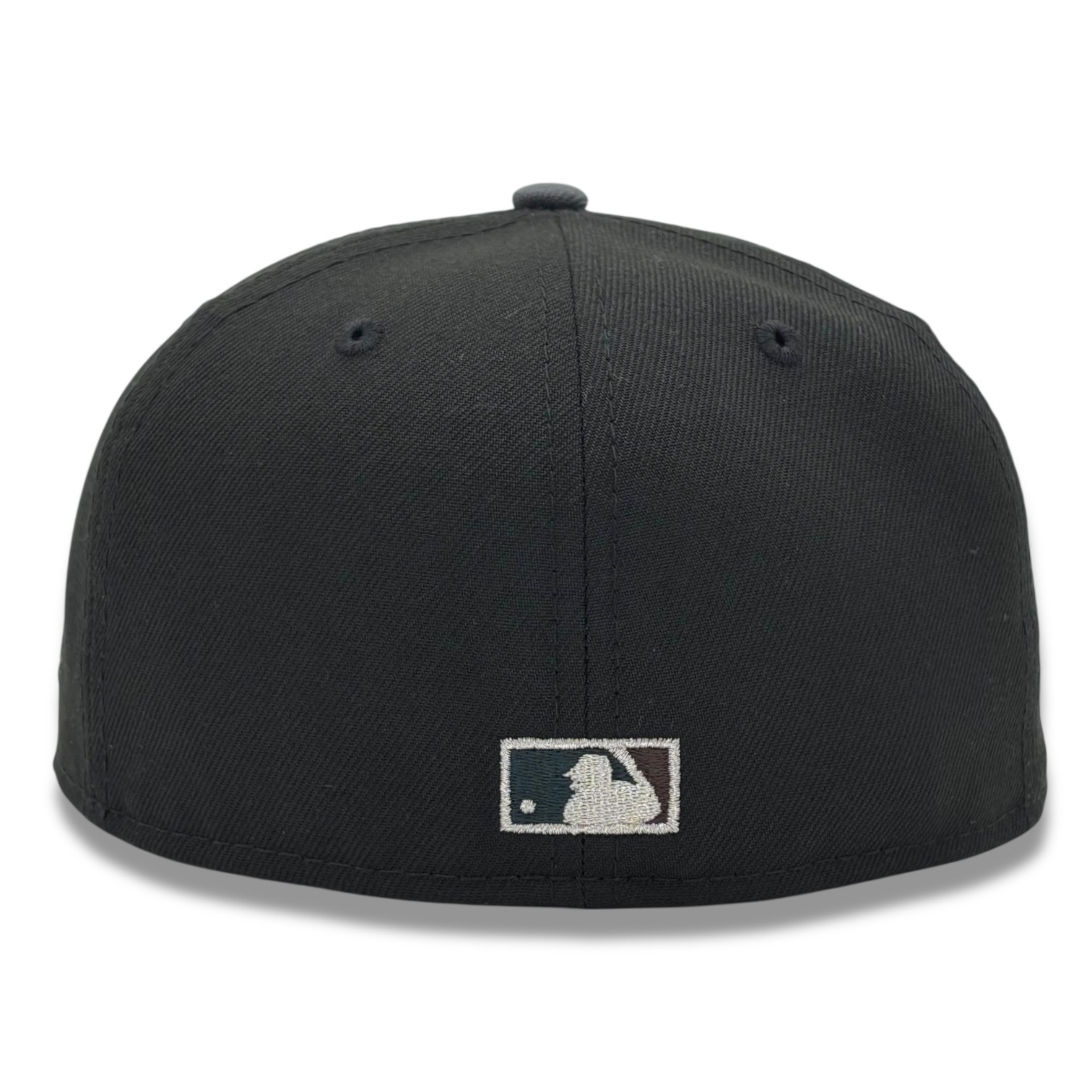 Chicago Cubs Black and Graphite Be Alert Patch Grey UV New Era 59FIFTY Fitted Hat