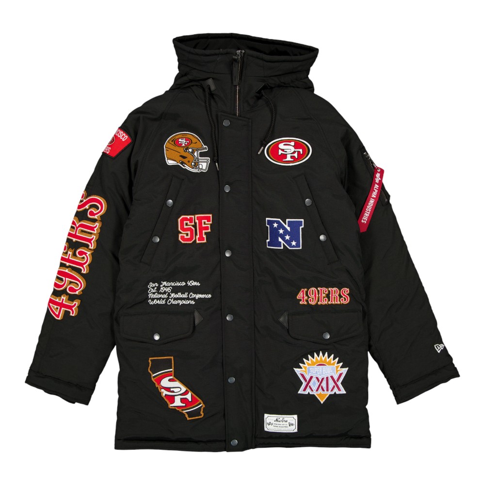 San Francisco 49ers Black New Era x Alpha Industries N-3B Parka Jacket