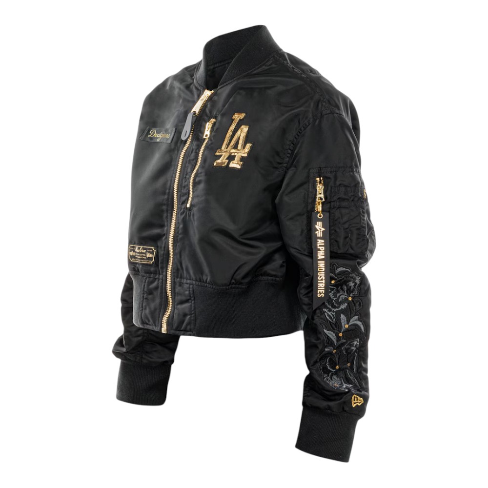 Women's Los Angeles Dodgers Black New Era x Alpha Industries