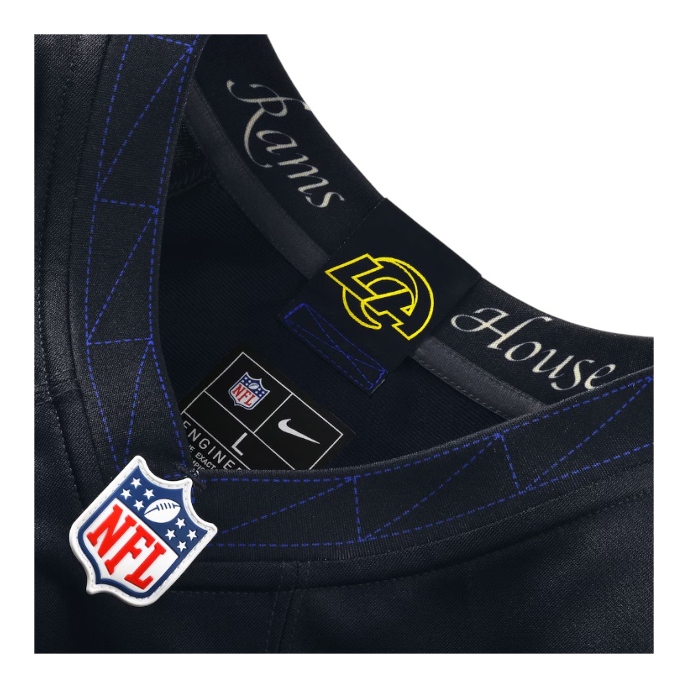 Los Angeles Rams Puka Nacua 2025 Rivalries Collection Black Nike Game Jersey