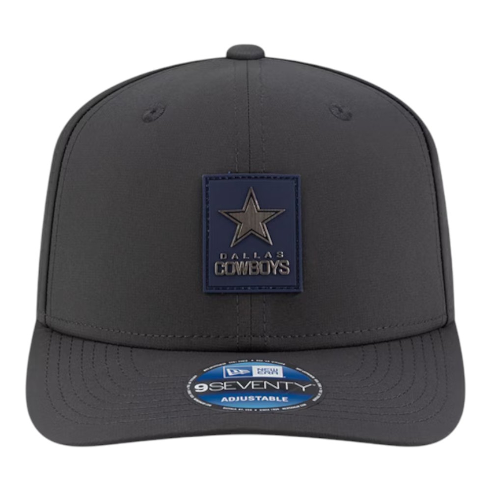 Dallas Cowboys Charcoal 2025 NFL Sideline Cold Weather New Era 9SEVENTY Adjustable Snapback Hat