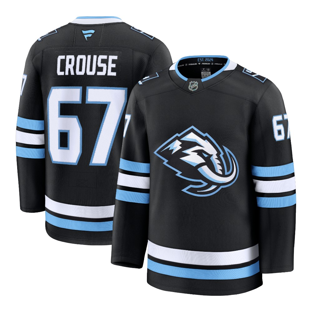 Utah Mammoth Lawson Crouse Black Fanatics Home Premium Player Jersey