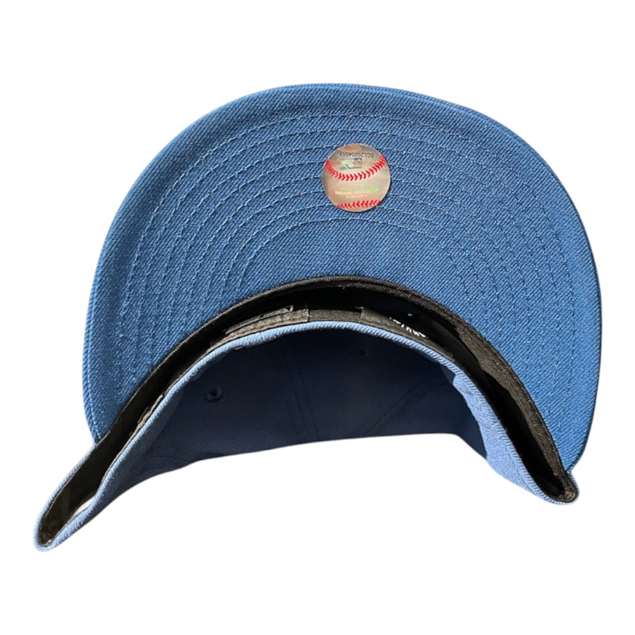 Los Angeles Dodgers Indigo and Seashore Blue Two Tone Viva Patch UV New Era 59FIFTY Fitted Hat