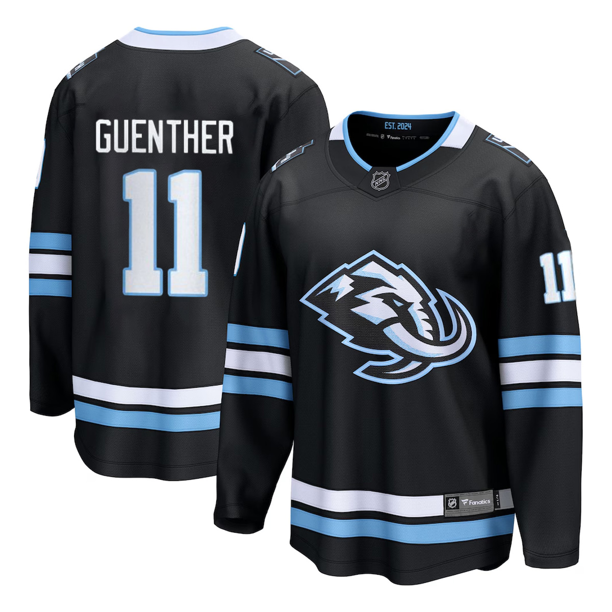 Utah Mammoth Dylan Guenther Black Fanatics Home Breakaway Player Jersey
