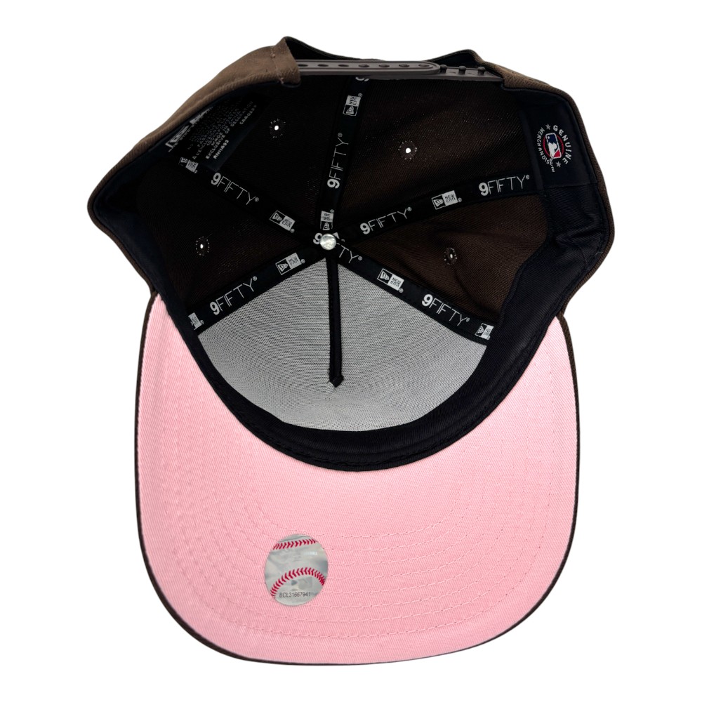 Los Angeles Dodgers Brown with Heart Patch Grey UV New Era 9FIFTY A-Frame Snapback Hat