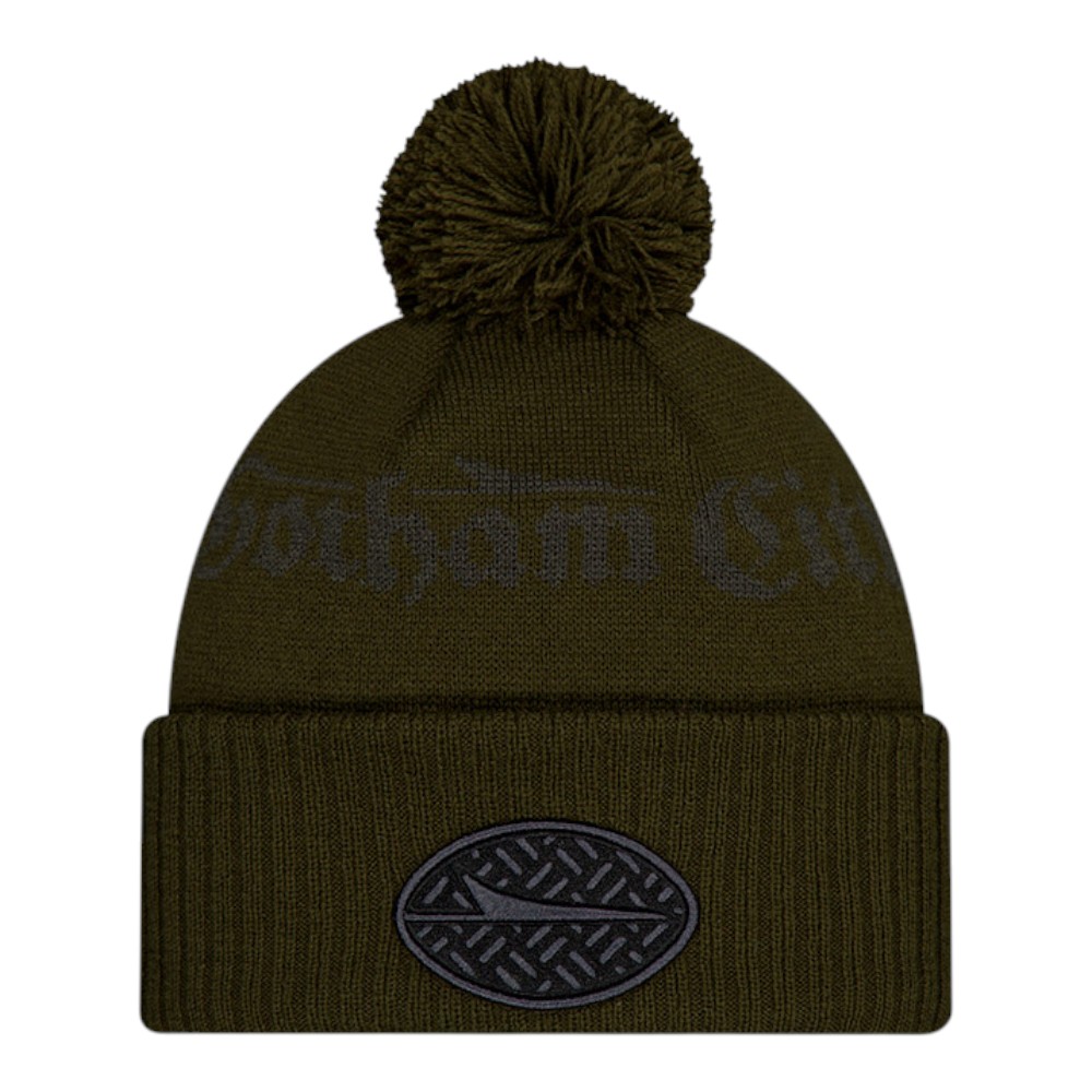 New York Jets Gotham Green 2025 Rivalries Collection Sideline New Era Cuffed Beanie Knit Hat with Pom