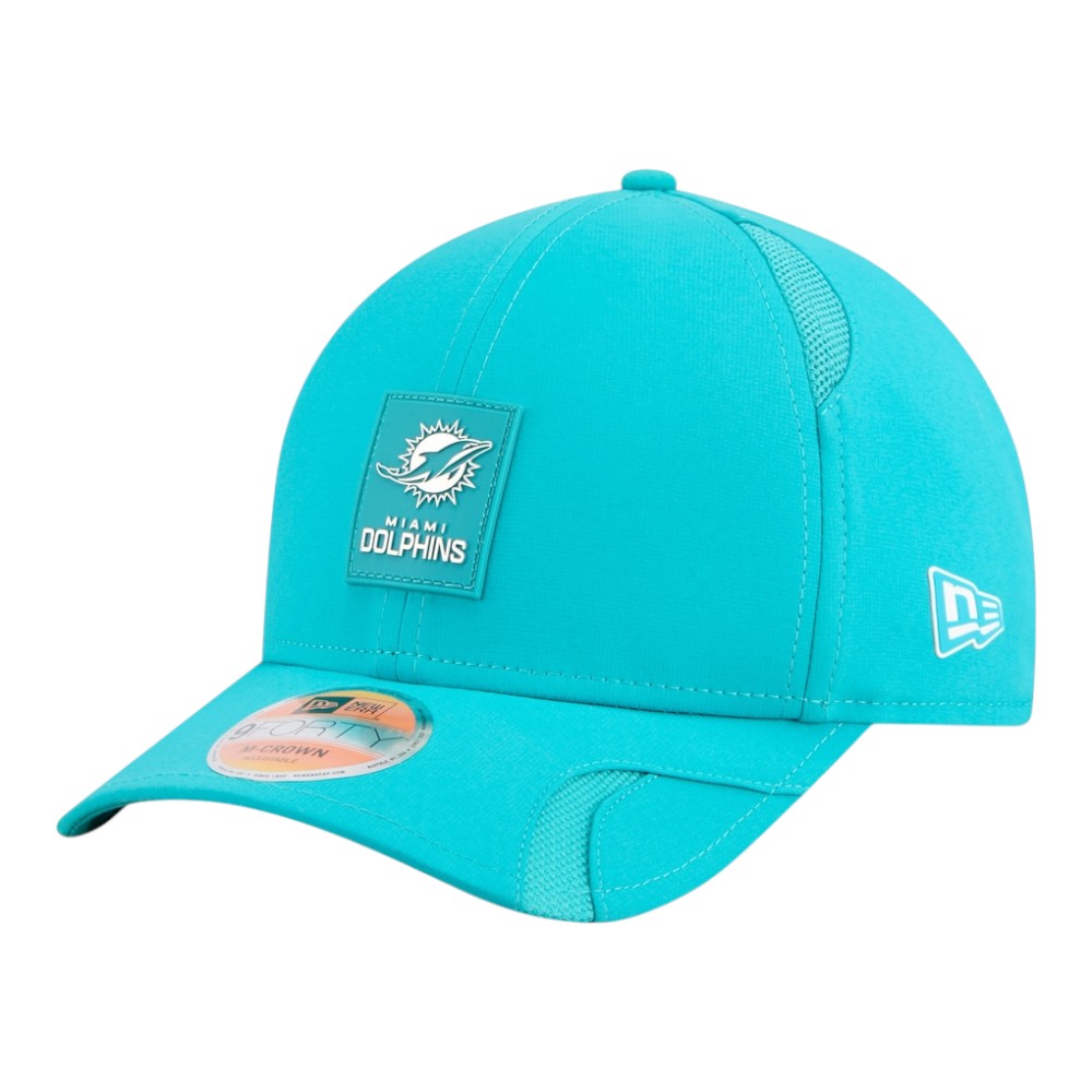 Youth Miami Dolphins Teal 2025 NFL Sideline New Era 9FORTY M-Crown