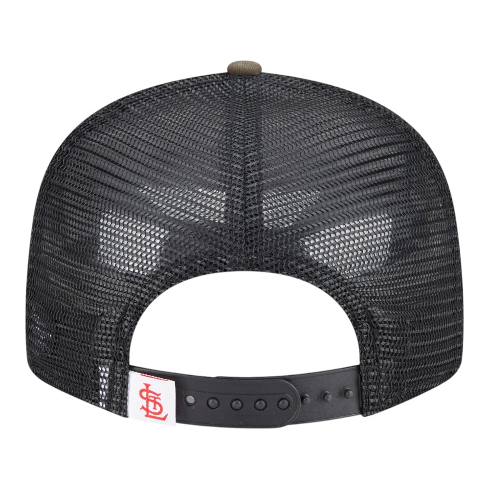 St. Louis Cardinals Retro Logo Woodland Camo Basic Trucker New Era 9FIFTY Snapback Hat