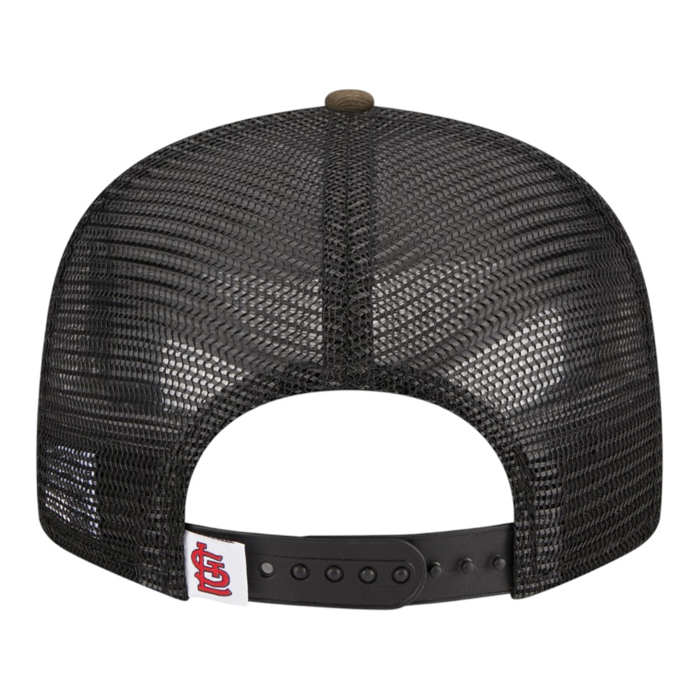 St. Louis Cardinals Woodland Camo Basic Trucker New Era 9FIFTY Snapback Hat