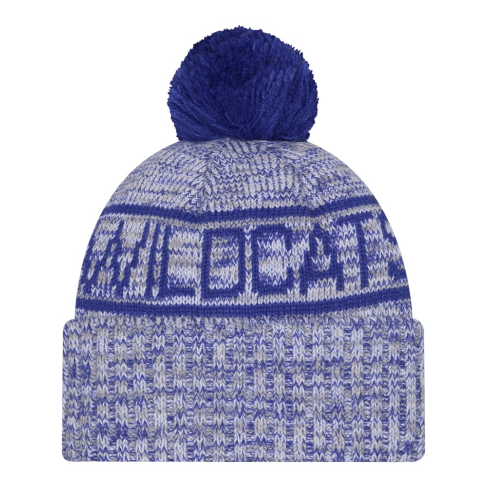 Kentucky Wildcats Blue New Era Sideline Sport Knit Pom Beanie