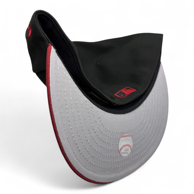Arizona Diamondbacks Black and Red Two Tone 10th Anniversary Patch Grey UV New Era 59FIFTY Fitted Hat