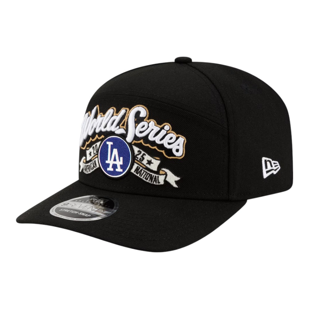 Los Angeles Dodgers Black 2025 National League Champions Locker Room New Era 9SEVENTY Adjustable Hat