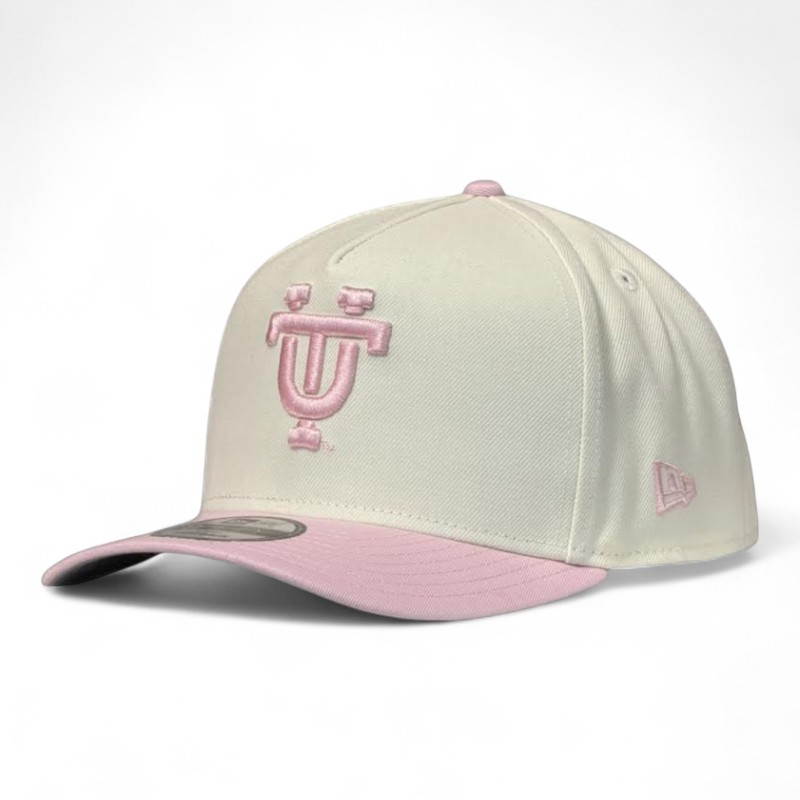 Tennessee Volunteers Chrome and Light Pink 100 Years Patch New Era 9FIFTY A-Frame Snapback Hat