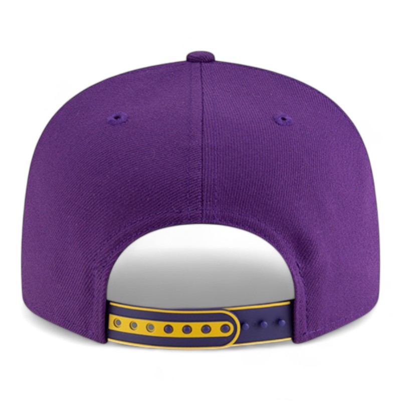 Youth Los Angeles Lakers Purple and White NBA Tip Off New Era 9FIFTY Split Panel Snapback Adjustable Hat