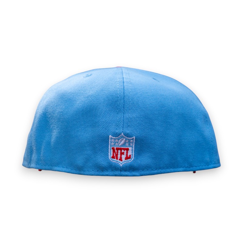 Tennessee Titans Radiant Blue Leon the Lab 1996 Pro Bowl Grey UV New Era 59FIFTY Fitted Hat