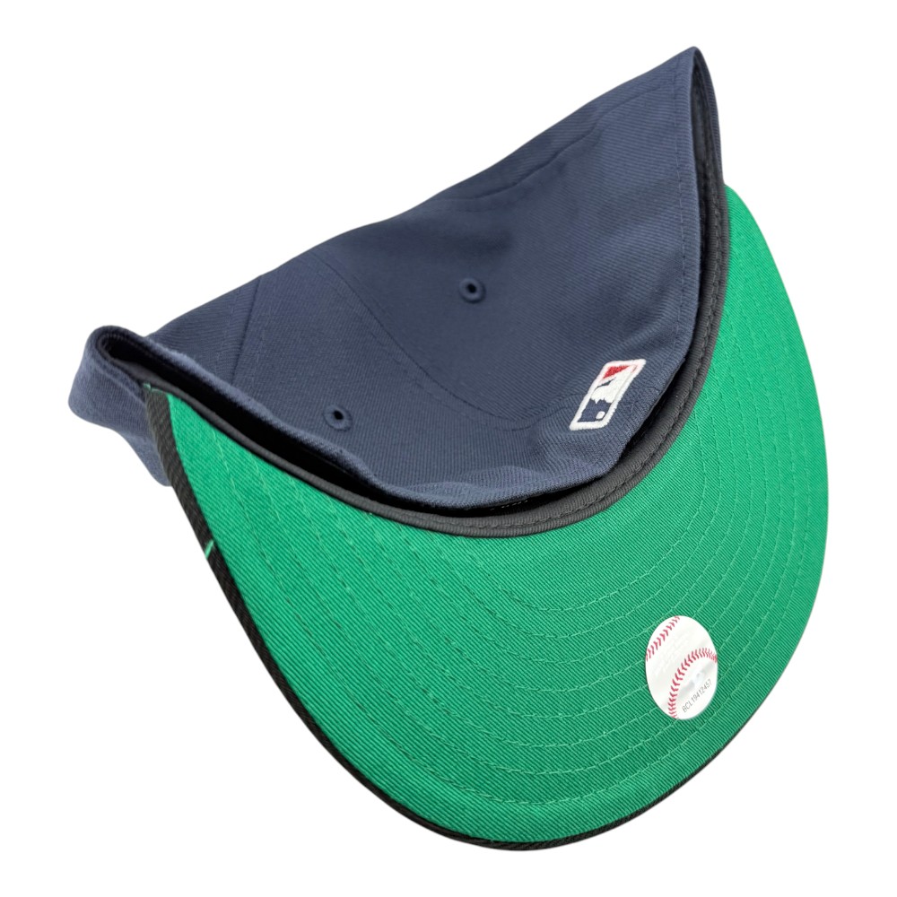 Los Angeles Dodgers Navy and Black 2Tone 1984 Olympic Patch Green UV New Era 59FIFTY Fitted Hat