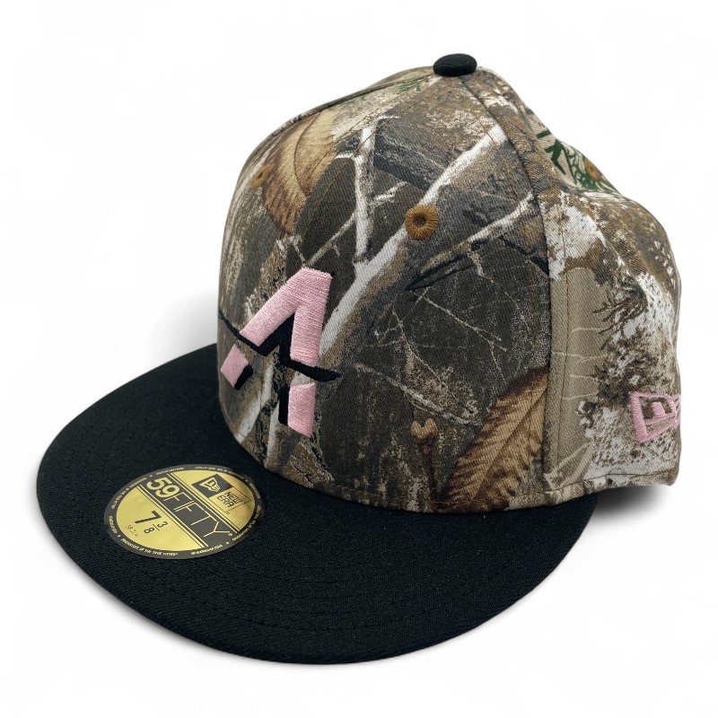 Houston Astros Realtree and Black 40th Anniversary Patch Pink UV New Era 59FIFTY Fitted Hat