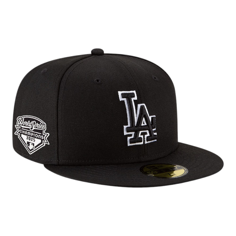 Los Angeles Dodgers Black & White Outline 2025 World Series