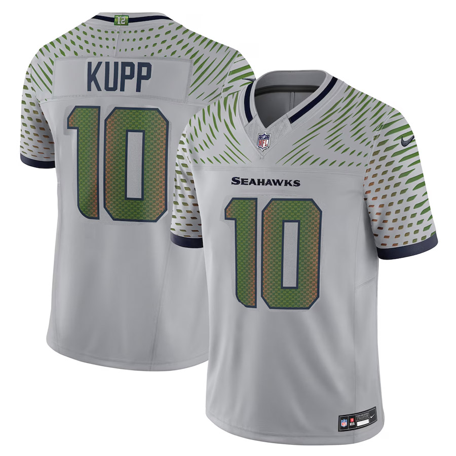 Seattle Seahawks Cooper Kupp Wolf Gray 2025 Rivalries Collection