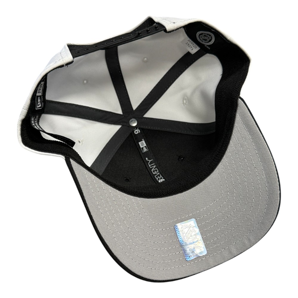 Utah Mammoth Black and White Wordmark Logo New Era 9SEVENTY Adjustable Hat